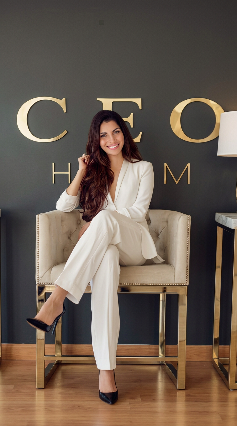 Claudia Vargas en entorno ejecutivo